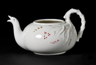 Belleek Teapot with Bird Head  Spout