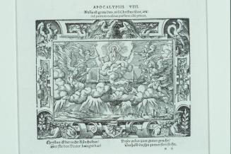Two Illustrations to the Book of Revelations: Recto: God the Father Gives the Trumpets to the Angels. Verso: Seven Angels with Trumpets
