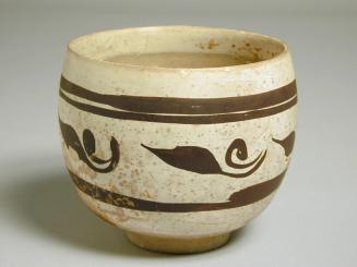 Cizhou Ware Bowl with Black on Buff Design