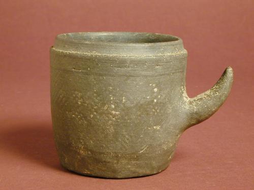 Earthen Ware Cup with Horn Shape Handle