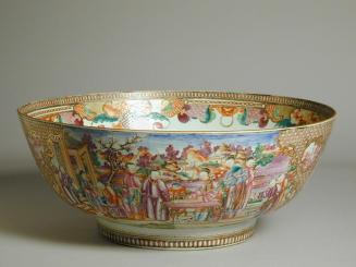 Punch Bowl with Genre Scene