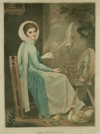 The Spinster (after a painting by G. Romney)