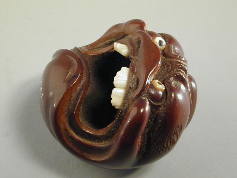 Netsuke in the Form of a Grotesque Head