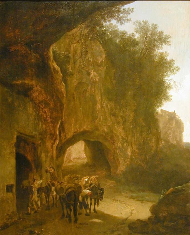 Rocky Landscape with Mule Train