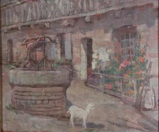 Untitled (Street with Goat and Well)