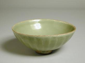 Longquan Ware Bowl with Relief Lotus Petal Design