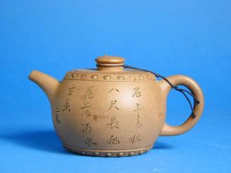 Drum Shaped Yixing Ware Teapot