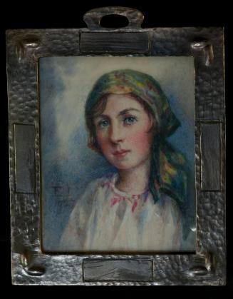 Portrait of a Young Woman in a Headscarf