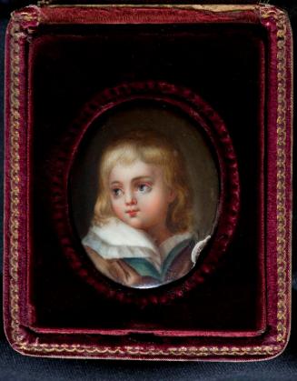 Miniature Portrait of a Boy with Blond Hair