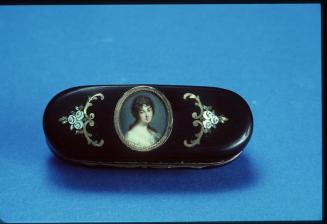 Portrait Miniature of a Woman inset in an Ebony Box