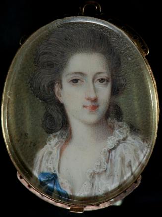 Portrait of a Woman with a Blue Bow