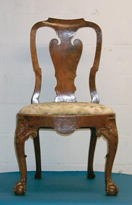 Walnut  Veneered Side Chair