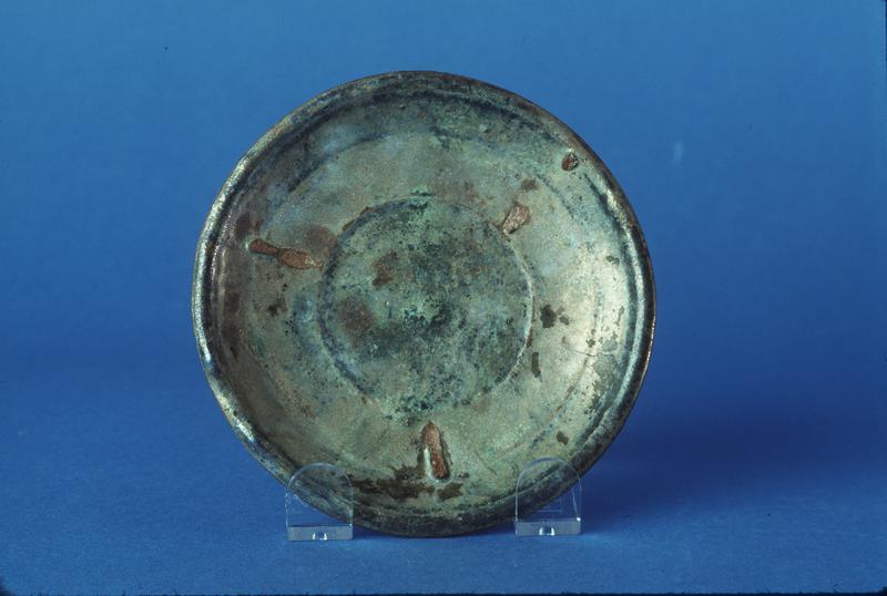 Han Dynasty Saucer with Silver Iridescence