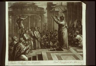 Paul Preaching at Athens (from a painting by Raphael Urbin)