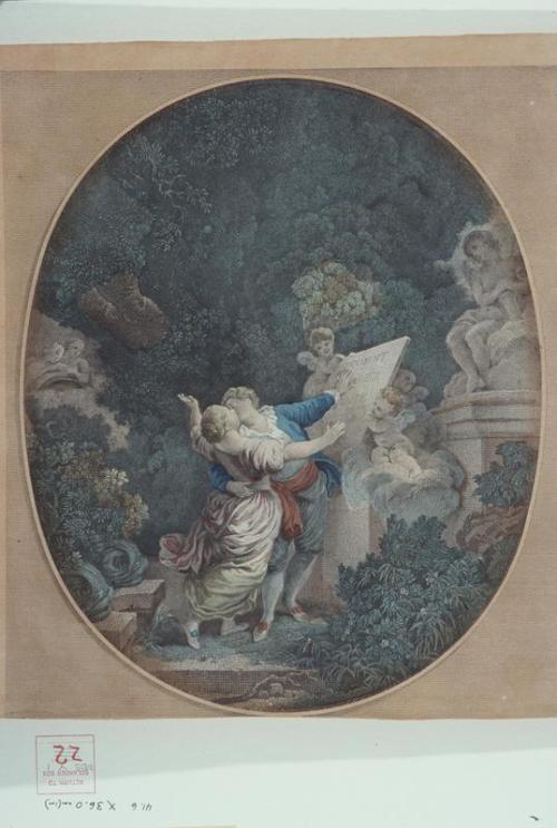 Le Serment d'Amour (after Fragonard)