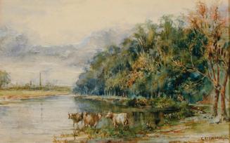 Landscape with Three Cows