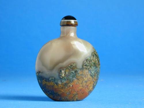 Moss Agate Snuff Bottle