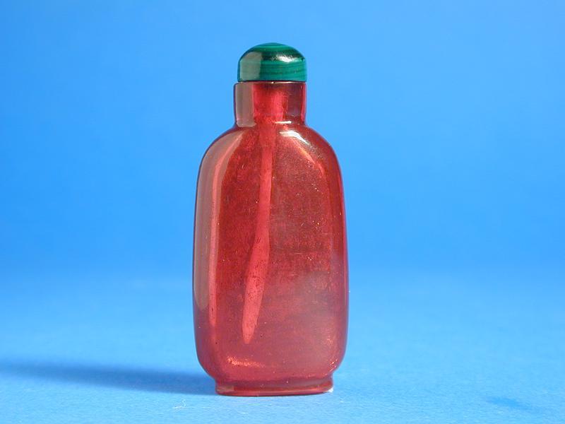 Translucent Red Glass Snuff Bottle
