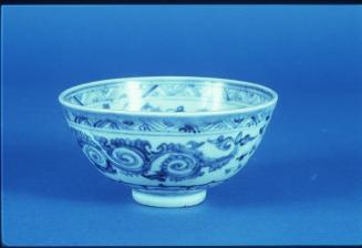 Ming Dynasty Bowl with Fish and Lotus Scrolls