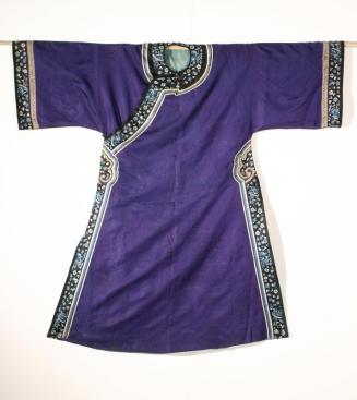 Manchu Woman's Domestic Informal Robe with Auspicious Symbols