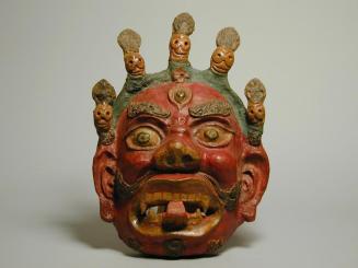 Tibetan Paper Mache Dance Mask