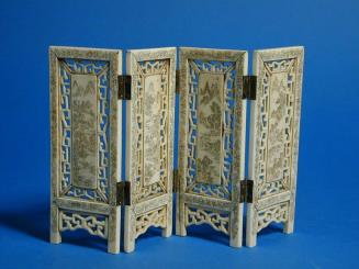 Small Ivory Four-Fold Screen