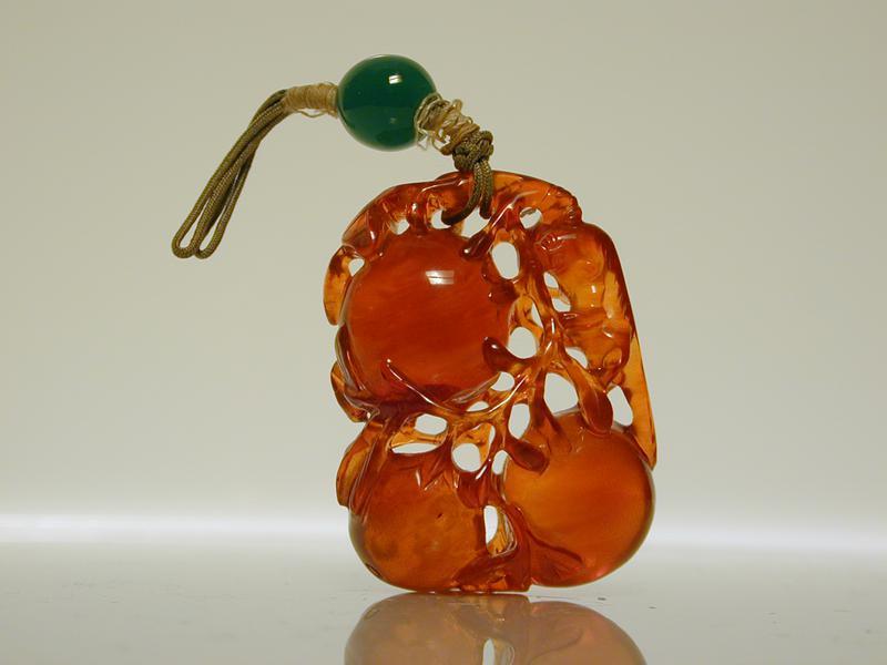 Pendant of Amber Peaches