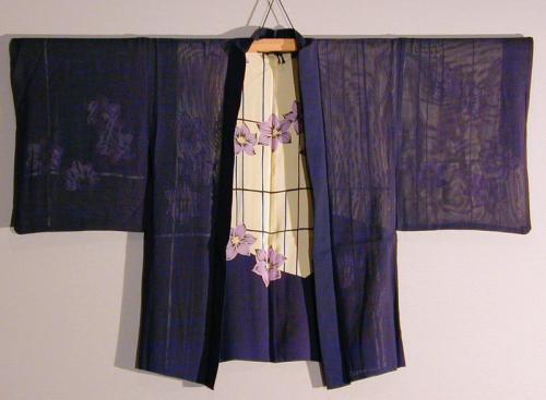 Silk Gauze Haori with Chinese Bell Flower Motif