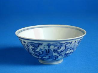 Bowl with Three Daoist Immortals