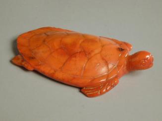 Amber Carving of a Sea Turtle