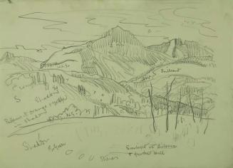Untitled (Mountains, Sunlight in Distance)