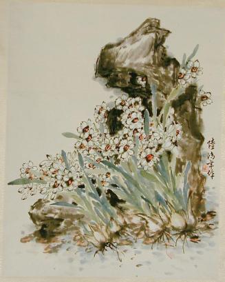 Untitled-Flowers and Rock