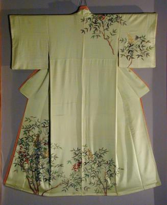 Kimono Embroidered with Nadina Branches and Berries