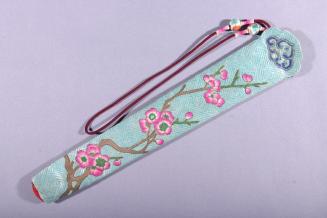 Embroidered Silk Fan Case