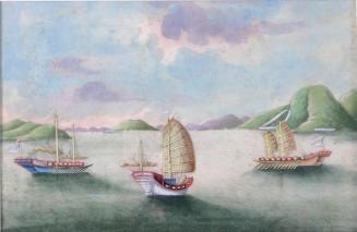 Untitled - Chinese Sailing Vessels in Harbour
